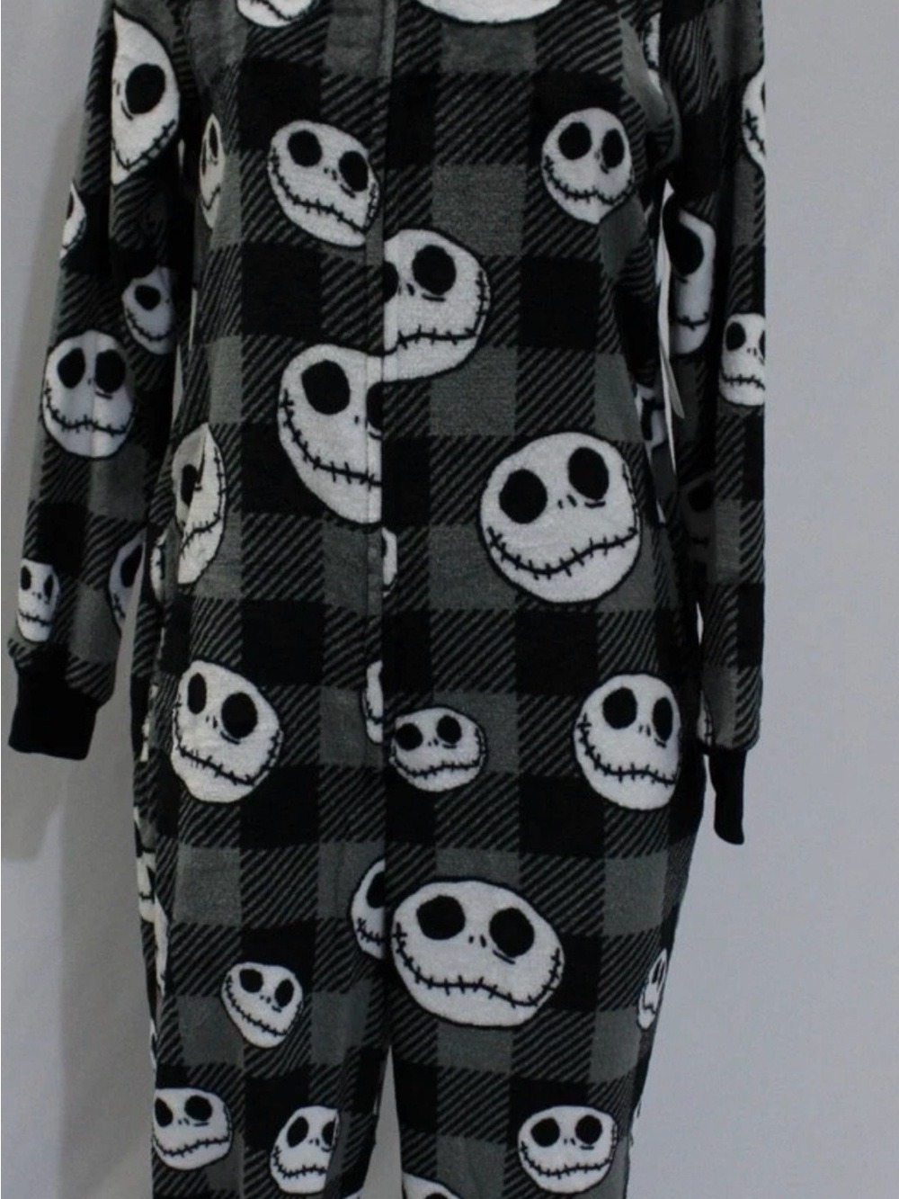 Disney Nightmare Before Christmas Jack Skellington One Pc Pajamas Womens xSBlack
